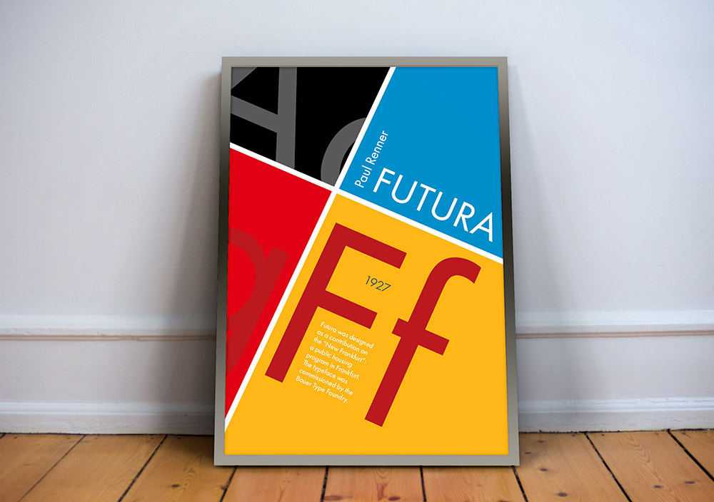 Futura Typeface Poster